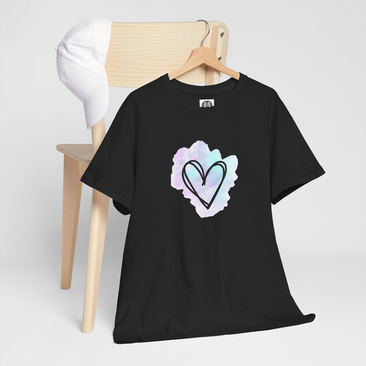 Watercolor Heart Tee | Unisex | Casual T-Shirt