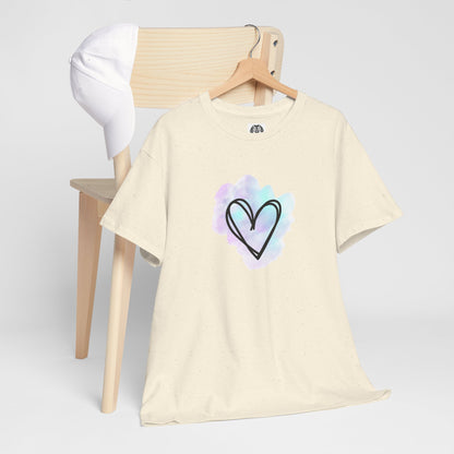 Watercolor Heart Tee | Unisex | Casual T-Shirt