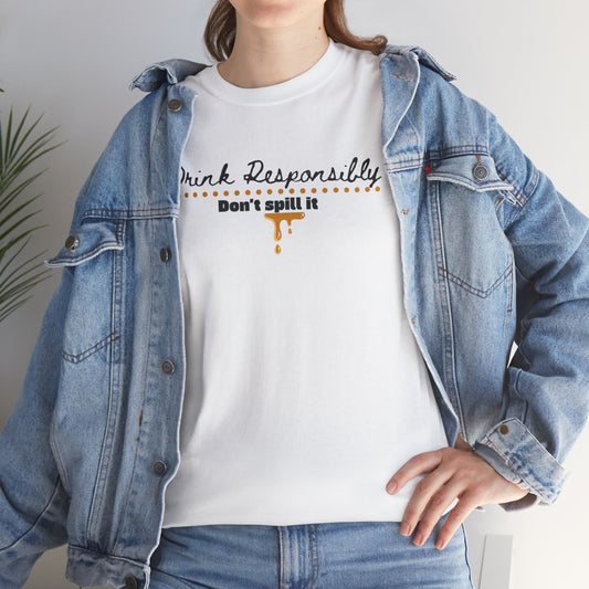 Funny Drink Responsibly Tee [Beer] | Unisex | Casual T-Shirt
