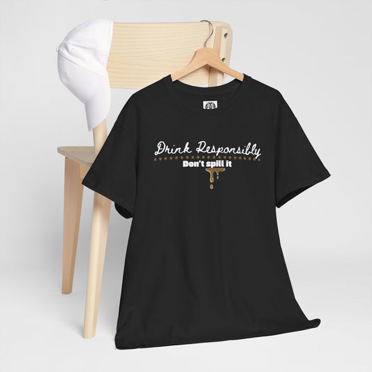 Funny Drink Responsibly Tee [Spirit & Cola] | Unisex | Casual T-Shirt