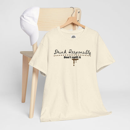 Funny Drink Responsibly Tee [Spirit & Cola] | Unisex | Casual T-Shirt